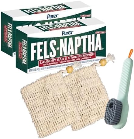 Paquete de Jabones AMSY para Manchas con Cepillo Multifuncional y 2 Bolsas + 2 Jabones Fels Naphta - imagen 1