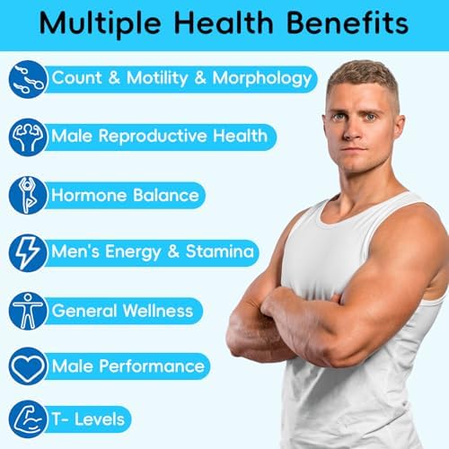 Suplementos de Fertilidad Masculina Chisytkiy, Suplemento Avanzado para Hombres con Maca, Tribulus, Zinc y CoQ10, 90 Cápsulas - imagen 3