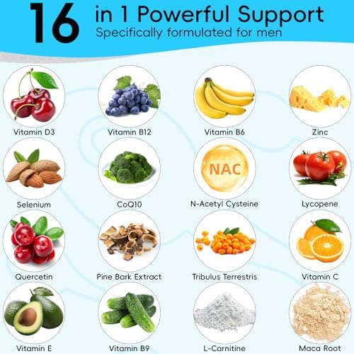 Suplementos de Fertilidad Masculina Chisytkiy, Suplemento Avanzado para Hombres con Maca, Tribulus, Zinc y CoQ10, 90 Cápsulas - imagen 7