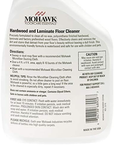 Limpiador para Pisos de Madera y Laminado Mohawk FloorCare Essentials - Botella de Spray de 32 Onzas - imagen 3