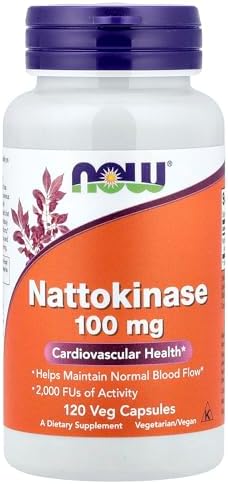 NOW Foods Nattokinasa 100 mg 120 Cápsulas Veganas - imagen 1