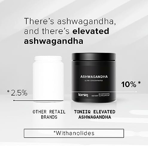 Toniiq Ashwagandha - Extracto Ultra Potente 20:1 con 10% de Withanolides - Cosechado Silvestre en India - Concentrado - Prueba de Laboratorio de - imagen 3