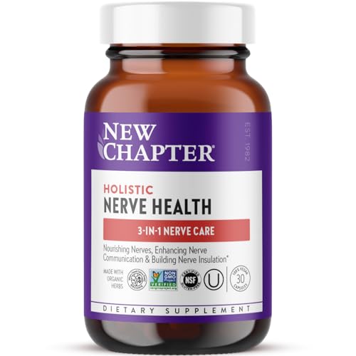 Suplemento de Salud Nerviosa New Chapter - Soporte 3 en 1 de Cabeza a Pies, Vitamina B1 para Energía, B6 para Transmisión Saludable, B12 para - imagen 4