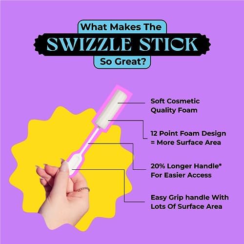 Swizzle Stick — Esponja Ultra Absorbente para Mujeres, Varita de Espuma Médica Suave para Limpieza Post-Intimidad, Cuidado Femenino Discreto y - imagen 4