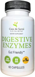 Enzimas Digestivas Casa de Sante FODMAP, Sin Inulina Alta, Soporte para Intolerancia Keto Carnívoro, 18 Enzimas Multi, No GMO - imagen 1