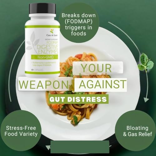 Enzimas Digestivas Casa de Sante FODMAP, Sin Inulina Alta, Soporte para Intolerancia Keto Carnívoro, 18 Enzimas Multi, No GMO - imagen 7