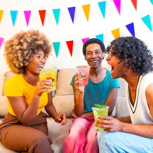 50 Piezas de Vasos Plásticos Fiesta Mexicana 16 oz, Vasos Desechables para Cumpleaños y Cinco de Mayo, Suministros para Fiestas - imagen 7