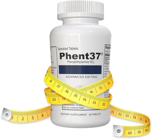 Phent37 (1 Botella - 60 Tabletas Moteadas) - Suplemento Nutracéutico de Feniletilamina HCL, Tabletas Pequeñas Blancas y Azules, Aumenta el - imagen 2