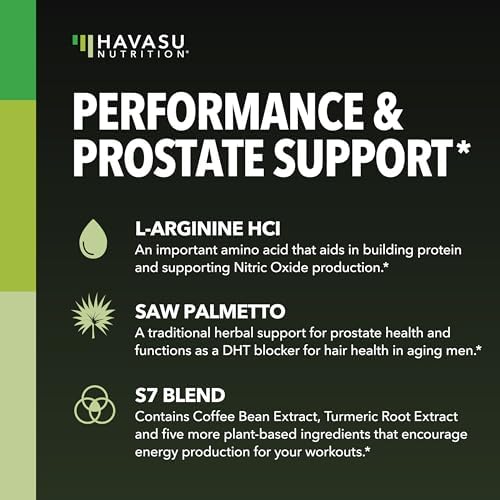 L-Arginina 500mg y Saw Palmetto 500mg - Suplementos para la Salud Prostática y Óxido Nítrico - 60 Cápsulas Veganas, No Transgénicas - 1 Mes de - imagen 3