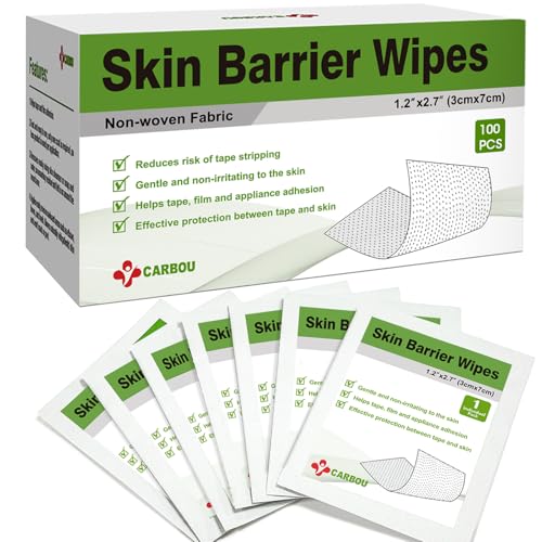 Toallitas Barrier Skin Carbou - 100 Piezas para Preparación de Piel - Toallitas Adhesivas para Crear Barrera entre la Piel y Accesorios, Protectores - imagen 1
