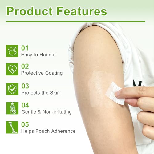 Toallitas Barrier Skin Carbou - 100 Piezas para Preparación de Piel - Toallitas Adhesivas para Crear Barrera entre la Piel y Accesorios, Protectores - imagen 3