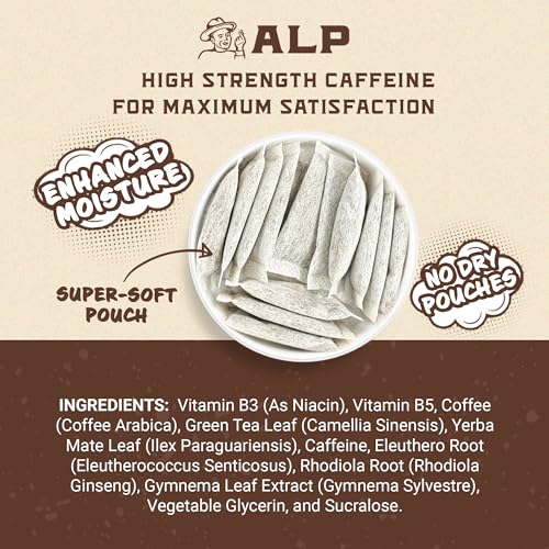 ALP Supply Co - Paquetes de Cafeína Coffee Break - Sabor Suave a Café - Energía Limpia y Audaz en Cualquier Momento - Hecho en EE. UU. - 50mg de - imagen 3