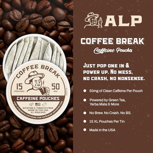 ALP Supply Co - Paquetes de Cafeína Coffee Break - Sabor Suave a Café - Energía Limpia y Audaz en Cualquier Momento - Hecho en EE. UU. - 50mg de - imagen 6