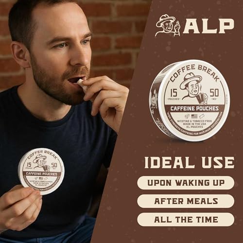 ALP Supply Co - Paquetes de Cafeína Coffee Break - Sabor Suave a Café - Energía Limpia y Audaz en Cualquier Momento - Hecho en EE. UU. - 50mg de - imagen 7