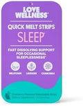 Love Wellness Sleep* Tiras Rápidas para Dormir - Soporte para Sueño de Rápida Disolución con Melatonina y Botánicos Calmantes - 32 Tiras Veganas y - imagen 1