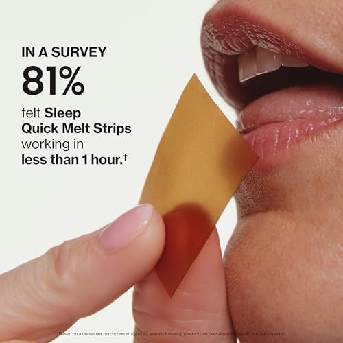 Love Wellness Sleep* Tiras Rápidas para Dormir - Soporte para Sueño de Rápida Disolución con Melatonina y Botánicos Calmantes - 32 Tiras Veganas y - imagen 4