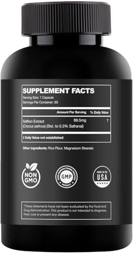 Suplementos de Saffron Ultra6 - Cápsulas de Extracto de Azafrán 100% Puro y Mejora del Ánimo para Mujeres y Hombres - Suplemento Natural para la - imagen 7