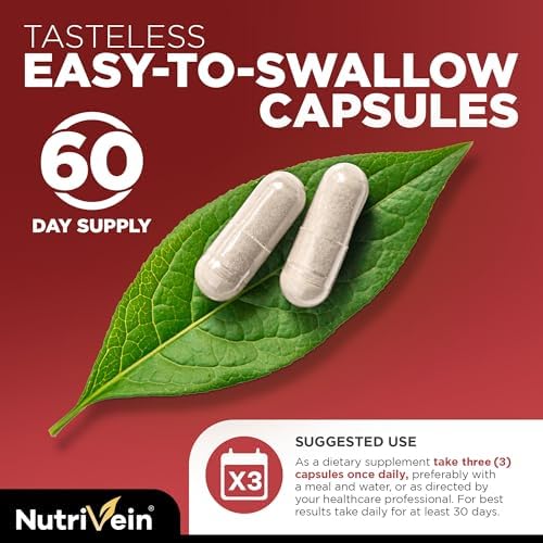 Nutrivein Ginseng Rojo Panax Coreano 1600mg – Fórmula de Fuerza Extra – 180 Cápsulas – Aumenta Energía, Enfoque Mental y Salud Inmunológica de Forma - imagen 3