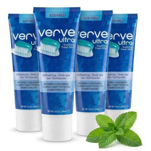 Pasta de Dientes Verve Ultra Sin SLS con Flúor, 4.5 oz. (Paquete de 4) - imagen 1