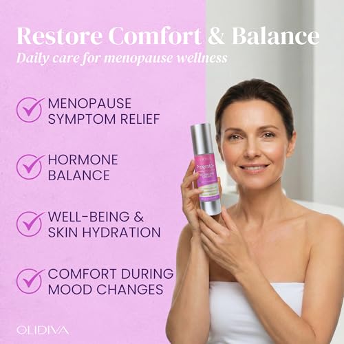 Crema Olidiva Progesto+ | Soporte Hormonal Bioidéntico y Libre de Progesterona Sintética | Para Confort en PMS y Menopausia 100g / 3.4 oz (Suministro - imagen 2
