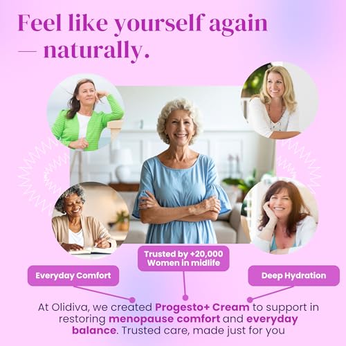 Crema Olidiva Progesto+ | Soporte Hormonal Bioidéntico y Libre de Progesterona Sintética | Para Confort en PMS y Menopausia 100g / 3.4 oz (Suministro - imagen 8