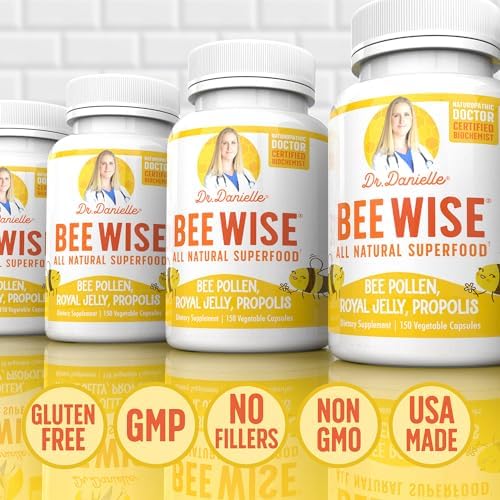 Suplemento de Polen de Abeja Dr. Danielle - Bee Wise con Jalea Real, Propóleos y Polen en 4 Cápsulas Diarias - imagen 6