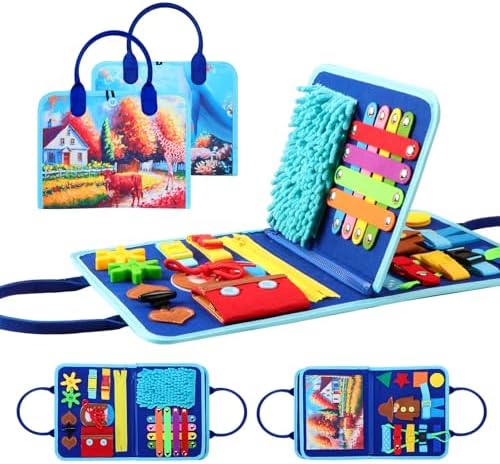 Manta Fidget para Adultos con Demencia, Actividades para Ancianos, Tablero Sensorial Multiusos, Regalos para Personas con Alzheimer y Autismo - imagen 1