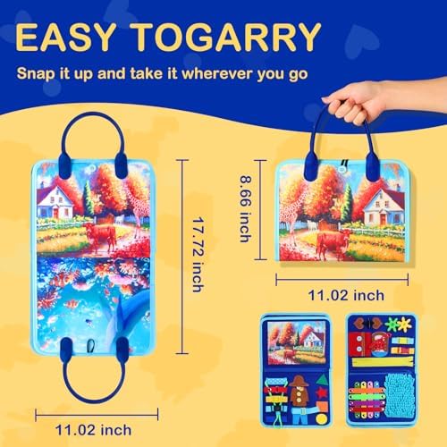 Manta Fidget para Adultos con Demencia, Actividades para Ancianos, Tablero Sensorial Multiusos, Regalos para Personas con Alzheimer y Autismo - imagen 4