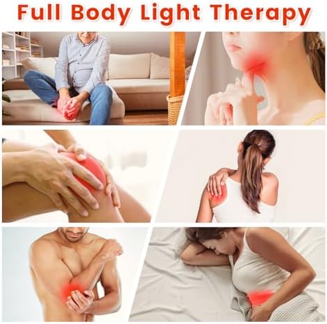 Cinturón de Terapia de Luz Roja 15W, Terapia de Luz Infrarroja para Cara y Cuello, Envoltura Portátil para Cuello, Regalo Unisex para Cuerpo y - imagen 7