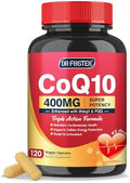 Suplementos de Coenzima Q10 DRFOSTER 400mg de Alta Absorción con PQQ, Shilajit y Vitamina E, Antioxidante Potente para la Salud del Corazón y el - imagen 1