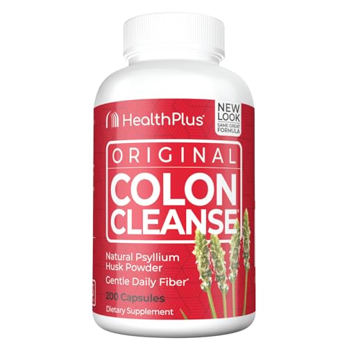 Health Plus Colon Cleanse Apoyo Digestivo | Fibra Natural Diaria para Eliminación de Toxinas y Reducción de Inflamación | 200 Cápsulas, 33 Porciones - imagen 3