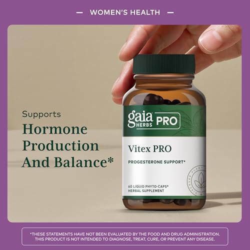 Suplemento Gaia Herbs Pro Vitex PRO - Apoya el Ciclo Menstrual Normal y la Menopausia Saludable* - Soporte de Progesterona con Extracto Orgánico de - imagen 3