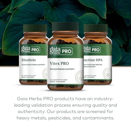 Suplemento Gaia Herbs Pro Vitex PRO - Apoya el Ciclo Menstrual Normal y la Menopausia Saludable* - Soporte de Progesterona con Extracto Orgánico de - imagen 6