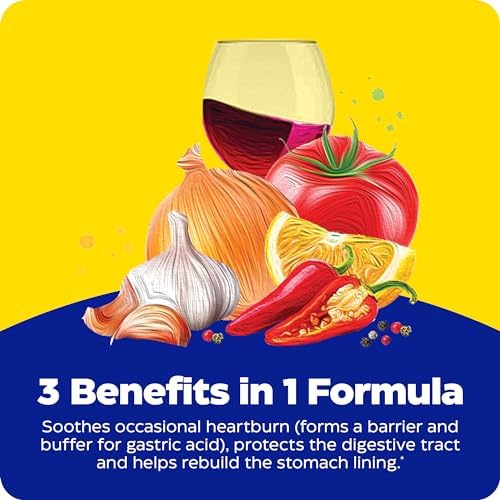 Suplemento Masticable Enzymedica Heartburn Soothe - Soporte Natural para Reflujo y Mucosa Estomacal, Equilibra Niveles de pH con Alginato, Sabor - imagen 7
