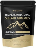 Gomitas Velvra Cleanse Vitacore de Shilajit Himalayo para Hombres y Mujeres, 85+ Minerales Traza y Ácido Fúlvico, Sin Gluten, 60 Gomitas - imagen 1