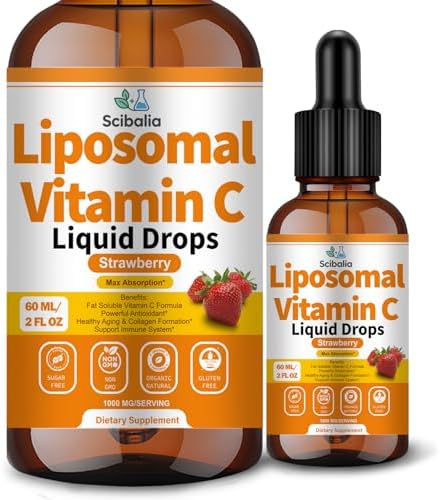 Gotas de Vitamina C Liposomal 1000mg Alta Potencia 6 en 1 con Zinc, Saúco, Glutatión y Niacina para Soporte Inmunológico y Producción de Colágeno - imagen 1