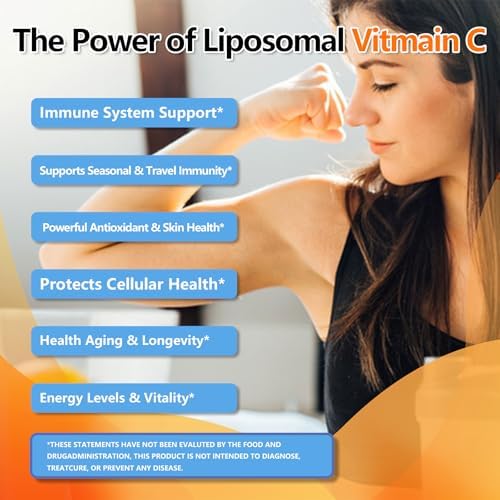Gotas de Vitamina C Liposomal 1000mg Alta Potencia 6 en 1 con Zinc, Saúco, Glutatión y Niacina para Soporte Inmunológico y Producción de Colágeno - imagen 4