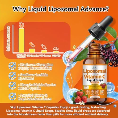 Gotas de Vitamina C Liposomal 1000mg Alta Potencia 6 en 1 con Zinc, Saúco, Glutatión y Niacina para Soporte Inmunológico y Producción de Colágeno - imagen 6