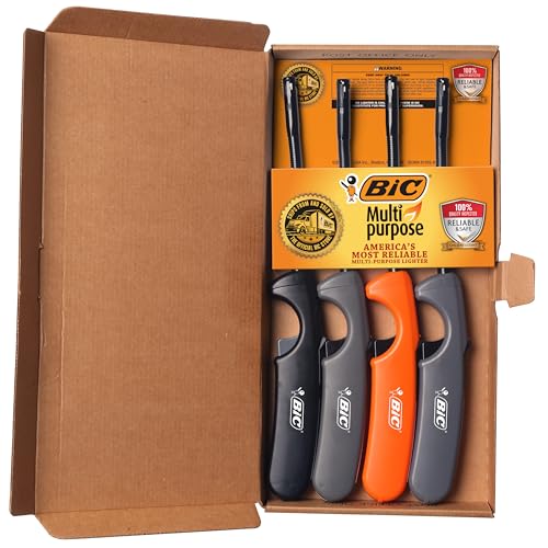 Encendedor BIC Multiusos con Varita Flexible Larga, Ideal para Velas, Parrillas y Chimeneas, Paquete de 4 Encendedores, Colores Variados - imagen 5