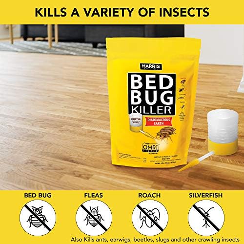Insecticida para Chinches Harris, Tierra de Diatomeas (4 lb con Duster Incluido en la Bolsa) - imagen 2