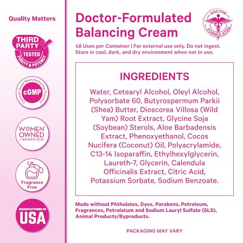 Crema de Yam Salvaje Pink Stork para el Equilibrio Hormonal | Formulada por Médicos | Alternativa Tópica a Suplementos para Mujeres | Soporte para - imagen 6