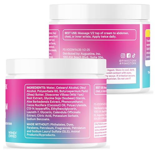 Crema de Yam Salvaje Pink Stork para el Equilibrio Hormonal | Formulada por Médicos | Alternativa Tópica a Suplementos para Mujeres | Soporte para - imagen 8
