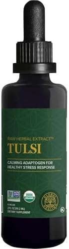 Global Healing Center - Extracto Líquido Orgánico de Tulsi (Albahaca Sagrada) Vegano - Suplemento para el Estrés, Energía Natural y Soporte - imagen 1