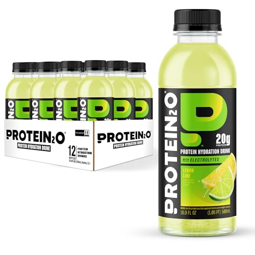 Bebida Hidratante Protein2o con 20g de Proteína de Suero, 350mg de Electrolitos, Vitaminas B5 y B6, Sin Azúcar, Limón Lima, 16.9 oz (Paquete de 12) - imagen 3