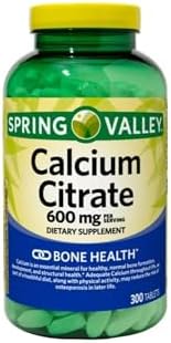 Calcio Citrato Spring Valley 600 mg, 300 Tabletas - Salud Ósea y Articular + Sticker STS - imagen 3