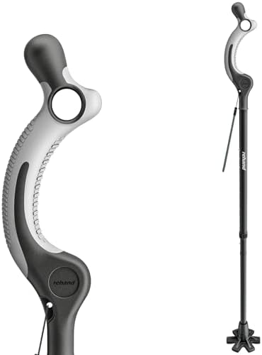 Bastón Ajustable REHAND para Personas Mayores - Agarre Ergonómico Antideslizante, 10 Alturas (40-49), Capacidad de 350lbs, Bastón Plegable y - imagen 1