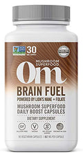 Cápsulas de Polvo de Hongos OM MUSHROOM SUPERFOOD para la Concentración Mental, 90 Contenidos, Mezcla de Melena de León y Reishi, Suplemento de - imagen 1