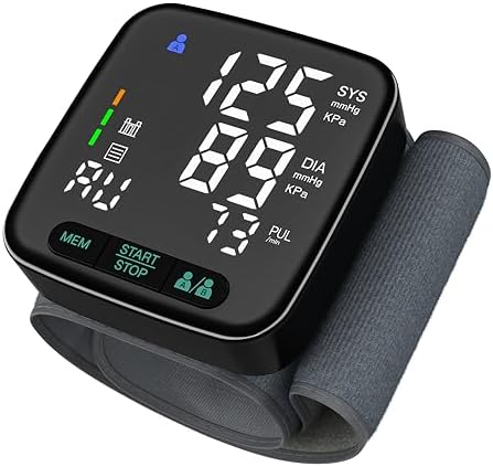 Monitor de Presión Arterial de Muñeca SimpliCare para Uso en Casa – Aprobado por la FDA, Máquina Digital de Presión, Doble Usuario, Estuche EVA - imagen 1