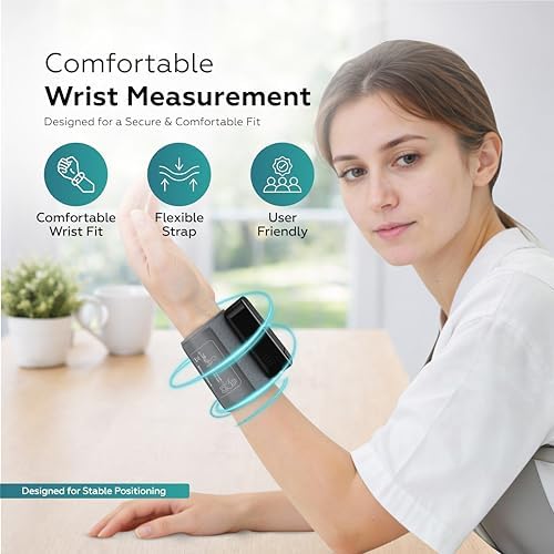 Monitor de Presión Arterial de Muñeca SimpliCare para Uso en Casa – Aprobado por la FDA, Máquina Digital de Presión, Doble Usuario, Estuche EVA - imagen 7
