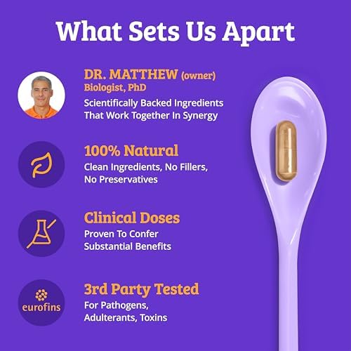 Reductor de Cortisol Dr. Matthew para Pérdida de Peso. Limpieza y Bloqueo de Cortisol para Grasa Abdominal. Cóctel Detox con Ashwagandha, Rhodiola y - imagen 7